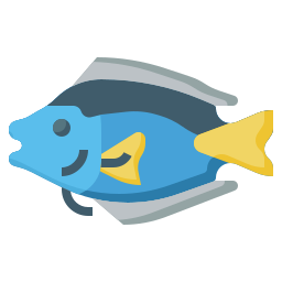 pesce codolo azzurro icona