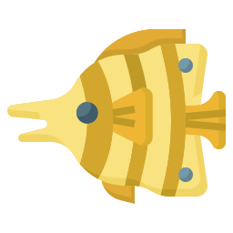 poisson papillon Icône