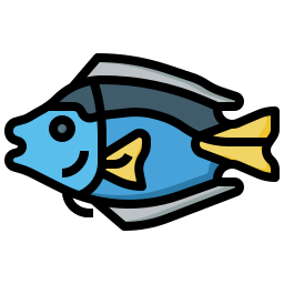 Blue tang fish icon