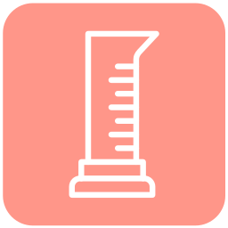 Graduated cylinder icon