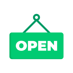 Open sign icon