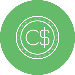 Canadian dollar icon