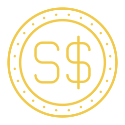 Singapore dollar icon