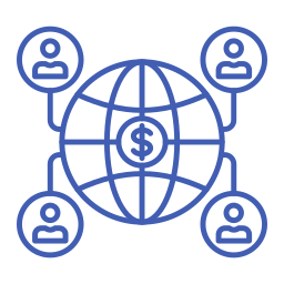 conexión mundial icono