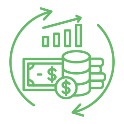 Денежный поток иконка