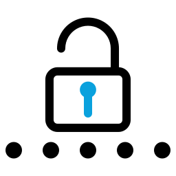 Open lock icon
