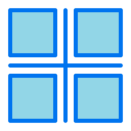 alineación de píxeles icono