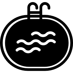 basen z drabinką ikona