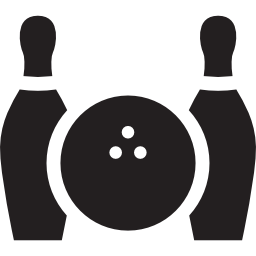 ボウリングのボールと 2 つのボウル icon