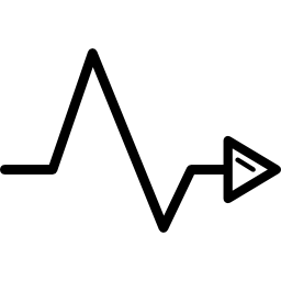 flecha dinámica icono