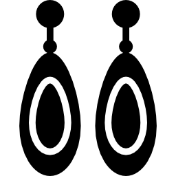 dwa kolczyki ikona