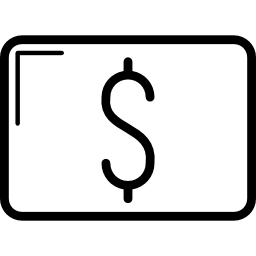 karta pieniężna ikona
