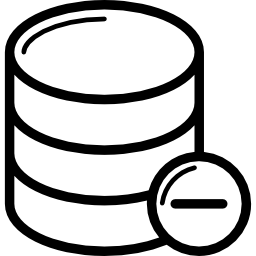 base de datos limpia icono