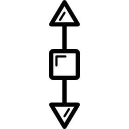 正方形の上矢印と下矢印 icon