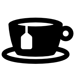 taza de té icono