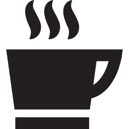 tazza di caffè caldo icona