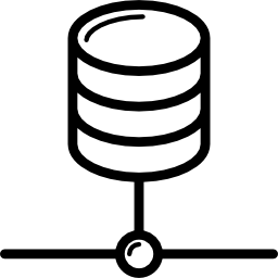 database met internetverbinding icoon