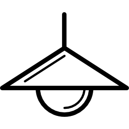 lámpara de techo colgante icono