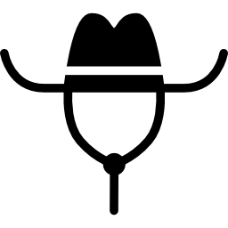 cappello da cowgirl icona