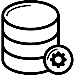 configurações de banco de dados Ícone