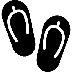 par de zapatillas icono