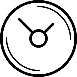 moderne horloge icoon