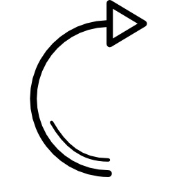 Turn Right Curved Arrow icon