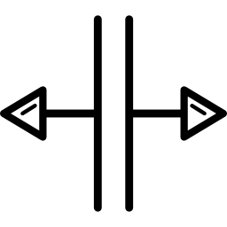 flèches de connecteur oppose Icône