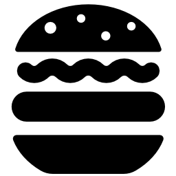 gros hamburger Icône