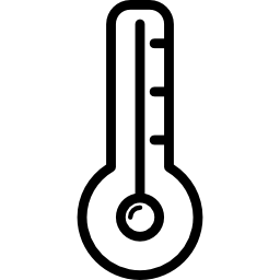 vecchio termometro icona