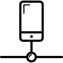 telefon podłączony do sieci ikona