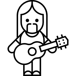 gitaarspeler icoon