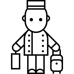 Bellhop with Baggage icon