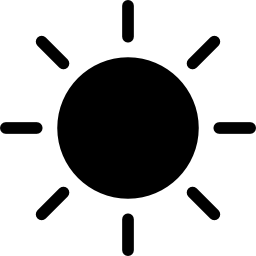 słoneczny dzień ikona