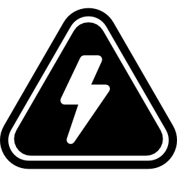 señal de alto voltaje icono