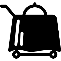 trolley met eten icoon