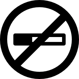 verboden te roken bordje icoon
