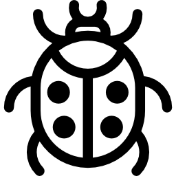 Ladybug with spots icon