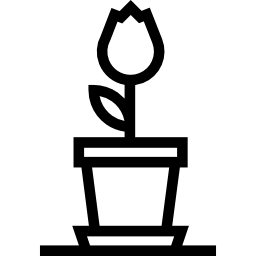 Flower Growing In Pot icon