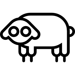 Sheep facing Left icon