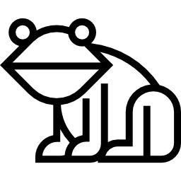 Żaba skierowana w lewo ikona