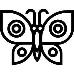 mariposa con alas icono