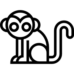 왼쪽을 향한 원숭이 icon
