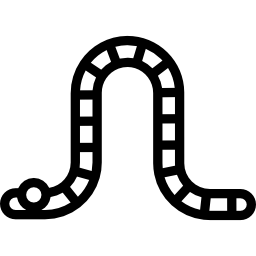 worm naar links gericht icoon