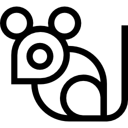 muis naar links gericht icoon