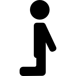 Человек на коленях иконка