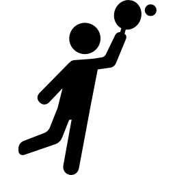 homem jogando tênis Ícone