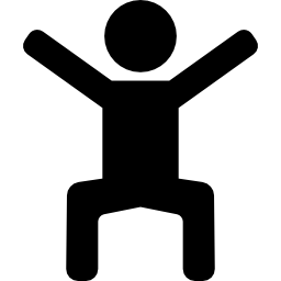 Man Exercising His Legs icon