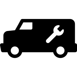 servizio tecnico furgone icona