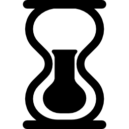 reloj de arena casi terminado icono
